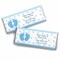 Big Dot of Happiness Baby Feet Blue - Candy Bar Wrappers Baby Shower Favors - Set of 24